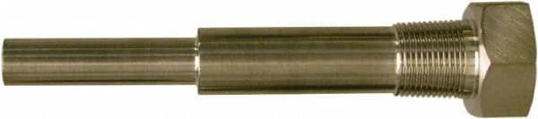 Winters - 6-3/4 Inch Overall Length, 3/4 Inch Thread, 304 Stainless Steel Thermowell - 5 Inch Insertion Length - Caliber Tooling