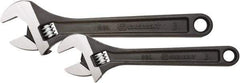 Crescent - 2 Piece, 8" to 10", Adjustable Wrench Set - Inch Measurement Standard, Black Oxide Finish - Caliber Tooling