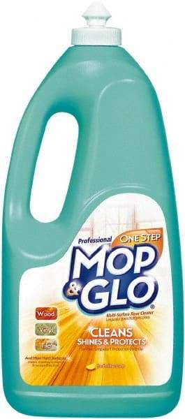 Mop&Glo - Bottle Cleaner - Use on Ceramic Tile, Laminate Surfaces, Linoleum, Quarry Tile, Cement, Concrete, Vinyl Tile, Terra Cotta, Terrazzo, Vinyl Composite Tile (VCT) - Caliber Tooling