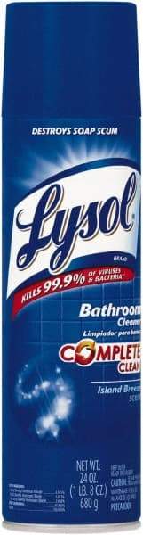 Lysol - 24 oz Aerosol Can Liquid Bathroom Cleaner - Island Breeze Scent, Disinfectant, General Purpose Cleaner - Caliber Tooling