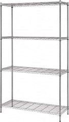 Quantum Storage - 4 Shelf Wire Shelving Unit - 36" Wide x 18" Deep x 72" High, - Caliber Tooling