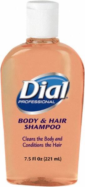 Dial - 7.5 oz Bottle Peach Hair & Body Wash - Clear Amber - Caliber Tooling