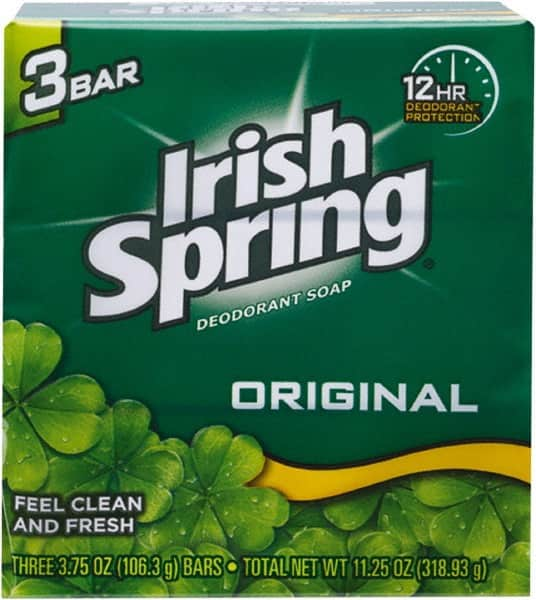 Irish Spring - 3.75 oz Box Bar Soap - Green, Original Scent - Caliber Tooling