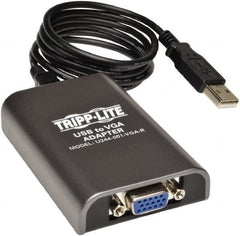 Tripp-Lite - Dual-Monitor Adapter - USB Connector, Black, Use with Cabling and Video Applications - Caliber Tooling