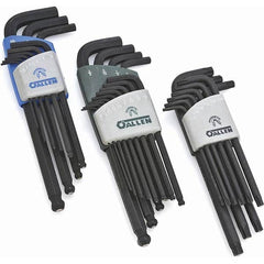 Allen - Hex Key Sets Tool Type: Hex Key Handle Type: L-Key Long & Short Arm - Caliber Tooling