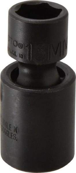 Proto - 3/8" Drive 13mm Standard Universal Impact Socket - 6 Points, 2" OAL - Caliber Tooling