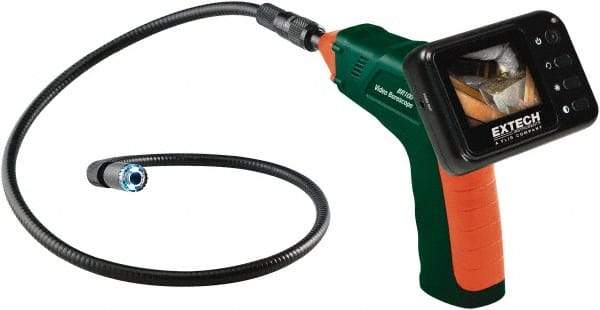 Extech - Video Borescope - 17 mm Probe Diameter, 2.4 Inch LCD Display, 480 x 234 Resolution - Caliber Tooling