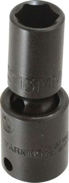 Proto - 3/8" Drive 13mm Deep Universal Impact Socket - 6 Points, 2-19/32" OAL - Caliber Tooling