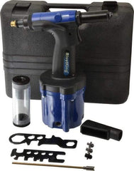 RivetKing - Up to 3/16" Capacity, Air Riveting Hammer - 5/8" Long Stroke, 1/4" Inlet - Caliber Tooling