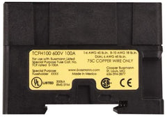 Cooper Bussmann - 1 Pole, 600 VAC/VDC, 100 Amp, DIN Rail Mount Fuse Holder - Compatible with CF, J Class, 1.05 Inch Wide Fuse - Caliber Tooling