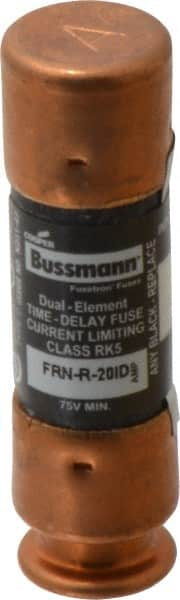 Cooper Bussmann - 125 VDC, 250 VAC, 20 Amp, Time Delay General Purpose Fuse - Fuse Holder Mount, 50.8mm OAL, 20 at DC, 200 (RMS) kA Rating, 14.3mm Diam - Caliber Tooling