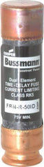 Cooper Bussmann - 125 VDC, 250 VAC, 50 Amp, Time Delay General Purpose Fuse - Fuse Holder Mount, 76.2mm OAL, 20 at DC, 200 (RMS) kA Rating, 20.6mm Diam - Caliber Tooling