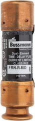 Cooper Bussmann - 125 VDC, 250 VAC, 8 Amp, Time Delay General Purpose Fuse - Fuse Holder Mount, 50.8mm OAL, 20 at DC, 200 (RMS) kA Rating, 14.3mm Diam - Caliber Tooling