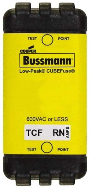 Cooper Bussmann - 300 VDC, 600 VAC, 50 Amp, Time Delay General Purpose Fuse - Plug-in Mount, 54.1mm OAL, 100 at DC, 200 (CSA RMS), 300 (UL RMS) kA Rating - Caliber Tooling