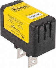 Cooper Bussmann - 300 VDC, 600 VAC, 45 Amp, Time Delay General Purpose Fuse - Plug-in Mount, 54.1mm OAL, 100 at DC, 200 (CSA RMS), 300 (UL RMS) kA Rating - Caliber Tooling