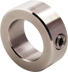 Climax Metal Products - 3/32" Bore, Stainless Steel, Set Screw Shaft Collar - 3/8" Outside Diam, 3/16" Wide - Caliber Tooling