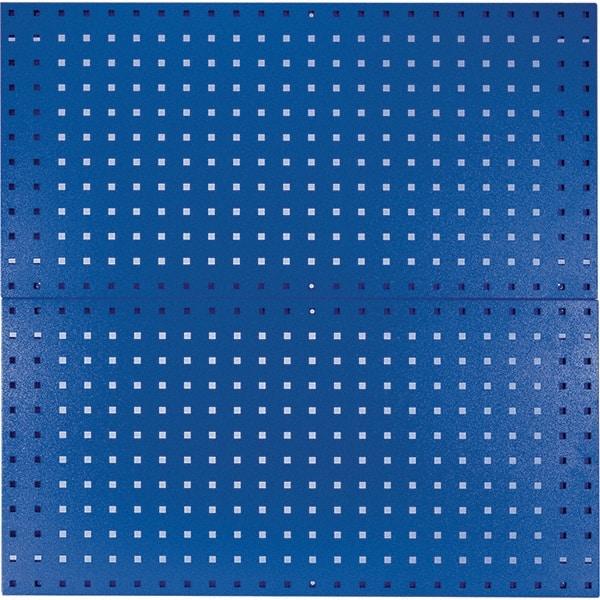 Kennedy - 18" Wide x 36" High Industrial Steel Tool Peg Board System - 2 Panels, Steel, Blue - Caliber Tooling