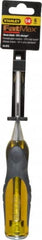 Stanley - 9" OAL x 1/4" Blade Width Wood Chisel - 1/4" Tip, Acetate & Rubber Grip Handle - Caliber Tooling