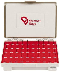 Vermont Gage - 50 Piece, 0.0115-0.0605 Inch Diameter Plug and Pin Gage Set - Minus 0.0001 Inch Tolerance, Class ZZ - Caliber Tooling