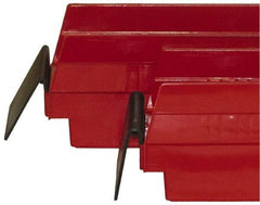 Quantum Storage - 4" Wide x 2.3" High, Black Bin Label Holder - Use with Quantum Storage Systems - Shelf Bin - Caliber Tooling