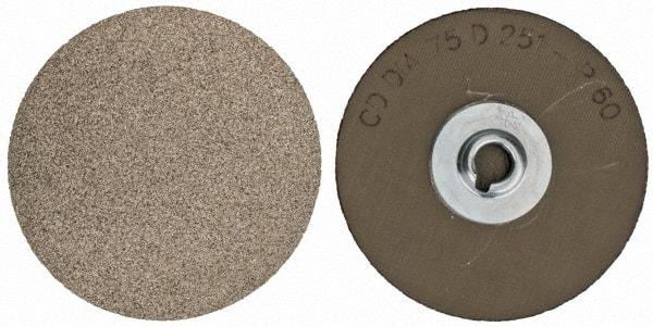 PFERD - 3" Disc Diam, 60 Grit, Diamond Quick Change Disc - Type S Attaching System, Coated, Brown, Coarse Grade, 6,300 RPM, D251 Series - Caliber Tooling