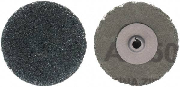 Tru-Maxx - 2" Disc Diam, 50 Grit, Zirconia Alumina Quick Change Disc - Type S Attaching System, Coated, Blue, Coarse Grade - Caliber Tooling