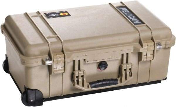 Pelican Products, Inc. - 13-13/16" Wide x 9" High, Clamshell Hard Case - Tan, Plastic - Caliber Tooling