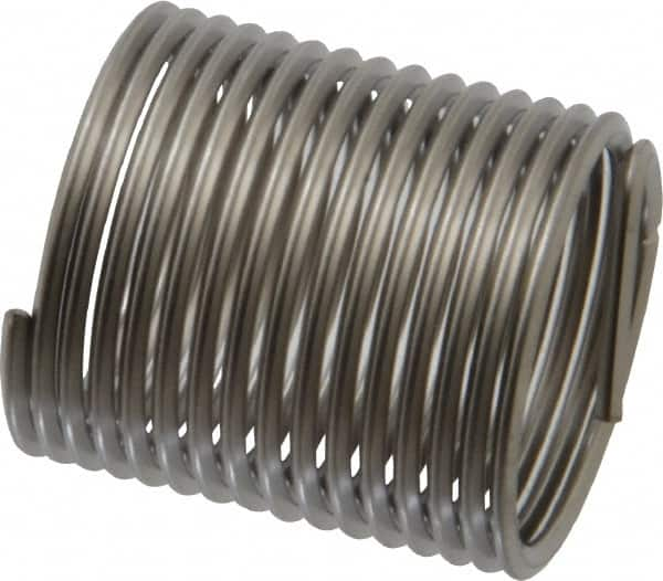 Recoil - 1-12 UNF, 1-1/2" OAL, Free Running Helical Insert - 15 Free Coils, Tanged, Stainless Steel, 1-1/2D Insert Length - Caliber Tooling