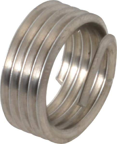 Recoil - 1/4-18 NPT, 0.394" OAL, Free Running Helical Insert - 5 Free Coils, Tanged, Stainless Steel, 1-1/2D Insert Length - Caliber Tooling