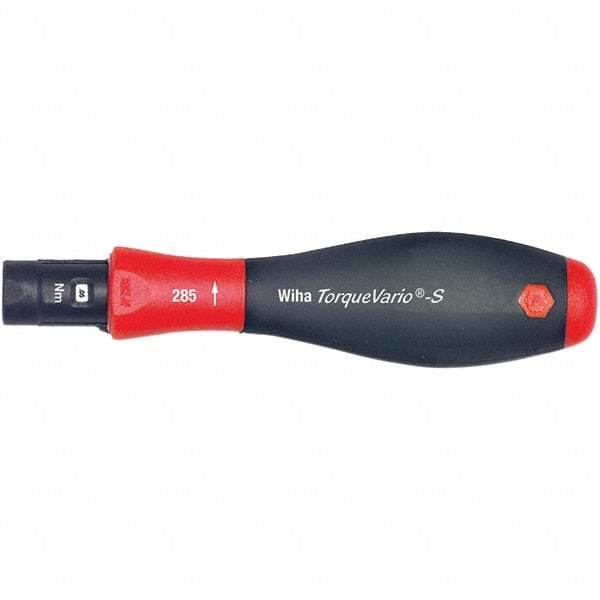 Wiha - 1 Piece, 0.4 to 1 N/m, Adjustable Torque Limiting Screwdriver - 1/4" Drive - Caliber Tooling