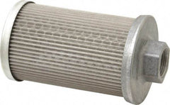 Flow Ezy Filters - 60 Mesh, 38 LPM, 10 GPM, 3.3" Diam, Female Suction Strainer without Bypass - 3/4 Port NPT, 5.8" Long - Caliber Tooling