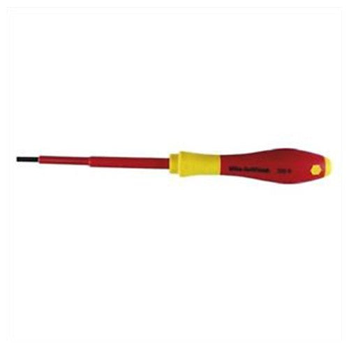 Insulated Cushion Grip Slotted Screwdriver 4.5 × 200 mm (3/16″) In Carded Hanger - Caliber Tooling