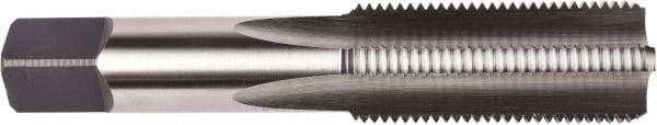 Union Butterfield - M18x1.50 Metric Coarse 6H 4 Flute Bright Finish High Speed Steel Straight Flute Standard Hand Tap - Taper, Right Hand Thread, 4-1/32" OAL, 1-13/16" Thread Length, D6 Limit, Oversize - Caliber Tooling