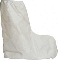 Dupont - Size Universal, Tyvek, Standard Boot Cover - White, Non-Chemical Resistant - Caliber Tooling