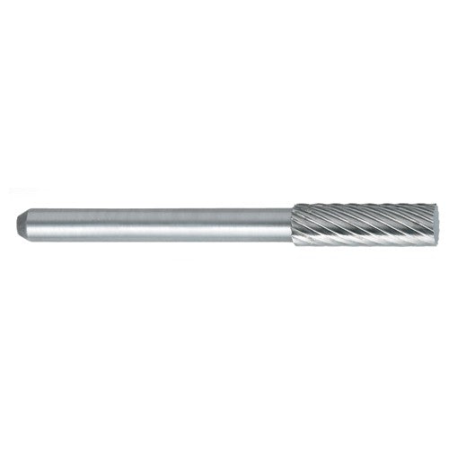 ‎SN-53 -5mm × 6mm LOC × 6mm Shank × 50mm OAL Cylindrical Ball Nose Carbide Medium Right Hand Spiral Burr - Caliber Tooling