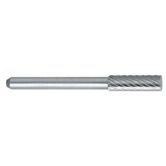 ‎SE-53 -5mm × 12mm LOC × 6mm Shank × 50mm OAL Flat Carbide Medium Right Hand Spiral Burr - Caliber Tooling