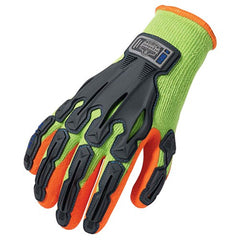 921 S Lime Impact-Reduc Glove Thermal Rubber-Dipped Dorsal - Caliber Tooling