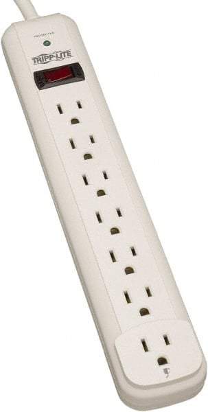 Tripp-Lite - 7 Outlets, 120 VAC15 Amps, 6' Cord, Power Outlet Strip - Floor, Keyhole Mount, 5-15 NEMA Configuration, 11.69" Strip - Caliber Tooling