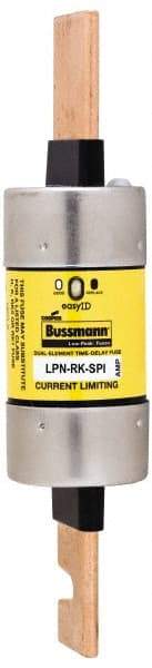 Cooper Bussmann - 250 VAC/VDC, 300 Amp, Time Delay General Purpose Fuse - Bolt-on Mount, 8-5/8" OAL, 100 at DC, 300 at AC (RMS) kA Rating, 2-3/8" Diam - Caliber Tooling