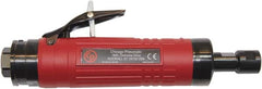 Chicago Pneumatic - 1/4" Collet, Straight Handle, Air Angle Die Grinder - 22,000 RPM, Rear Exhaust, 38.1 CFM, 1.2 hp, 90 psi, 9.5mm Inlet - Caliber Tooling