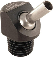 QPM Products - 5/16" Hose Inside Diam, Coolant Hose Nozzle - NPT, for Use with CNC Lathes - Caliber Tooling