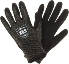 Value Collection - Size XL, ANSI Cut Lvl A5, Puncture Lvl 4, Abrasion Lvl 4, Nitrile Coated Cut & Puncture Resistant Gloves - Palm Coated, Black, Paired - Caliber Tooling