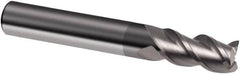 Guhring - 1", 1-1/2" LOC, 1" Shank Diam, 4" OAL, 3 Flute, Solid Carbide Square End Mill - Single End, Uncoated, Spiral Flute, 39/40/41° Helix, Centercutting, Right Hand Cut, Right Hand Flute, Series 4265 - Caliber Tooling