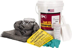 Brady SPC Sorbents - 4.5 Gal Capacity Universal Spill Kit - 6.5 Gal Bucket - Caliber Tooling