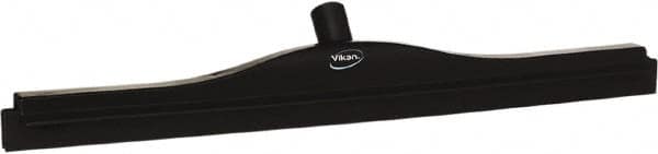 Vikan - 24" Rubber Blade Floor Squeegee - Double Edge, Black, Plastic Holder - Caliber Tooling