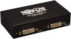 Tripp-Lite - DVI Splitter with Audio and Signal Booster - DVI Connector, Black, Use with Monitors - Caliber Tooling