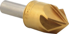 M.A. Ford - 1" Head Diam, 1/2" Shank Diam, 6 Flute 82° High Speed Steel Countersink - Caliber Tooling