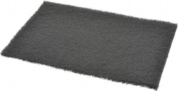 3M - Ultra Fine Grade, Silicon Carbide Hand Pad - Gray, 6" Wide x 9" Long, Nonwoven - Caliber Tooling