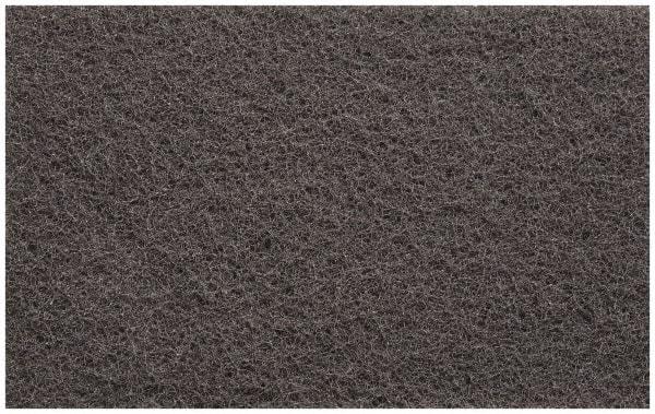 3M - Medium Grade, Silicon Carbide Hand Pad - Gray, 6" Wide x 9" Long, Nonwoven - Caliber Tooling