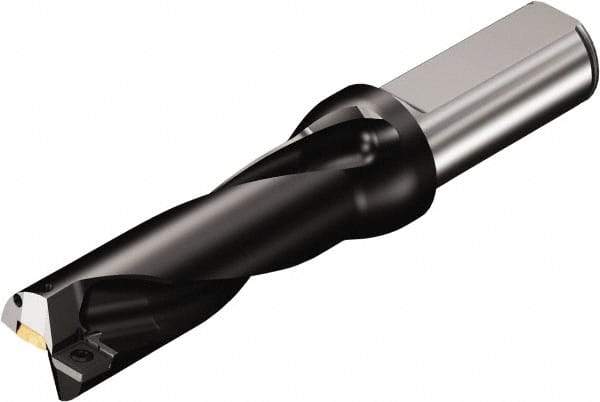 Sandvik Coromant - 5-13/16" Max Drill Depth, 3xD, 1-7/8" Diam, Indexable Insert Drill - 2 Inserts, 1-1/2" Shank Diam, Straight Shank - Caliber Tooling